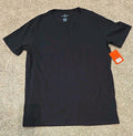 Tommy John Moroccan Tee Black Medium V Neck Slit Neck Notch Tee Pima Cotton