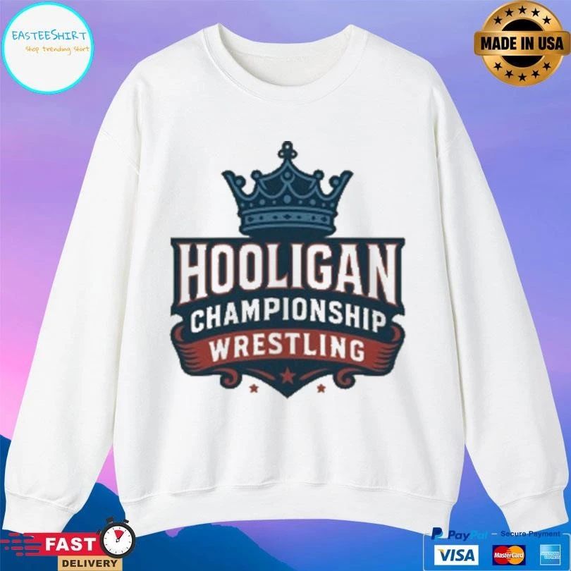 Hooligan Championship Wrestling Retro Logo T-shirts