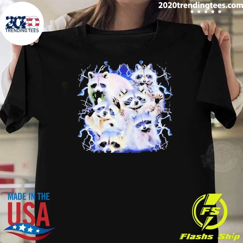 I Love Racoon Lightning 90s Bootleg Shirt