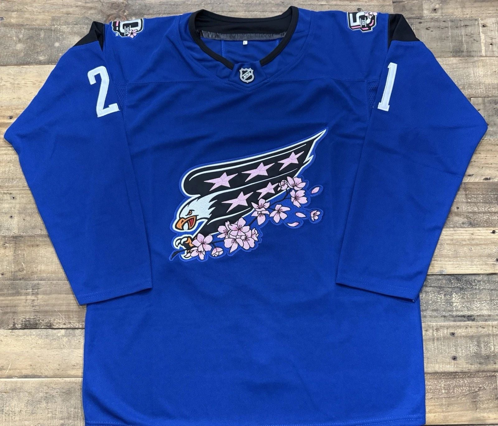 Custom Aliaksei Protas Washington Capitals 24-25 Cherry Blossom Jersey