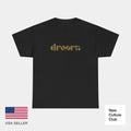 90s Droors Gold Lettering T-Shirt Music Skate Classic Print Many Colors