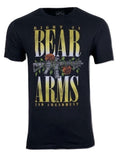 Howitzer Style Men's T-Shirt BEAR ARMS Black Military Grunt S M L XL 2XL 3XL