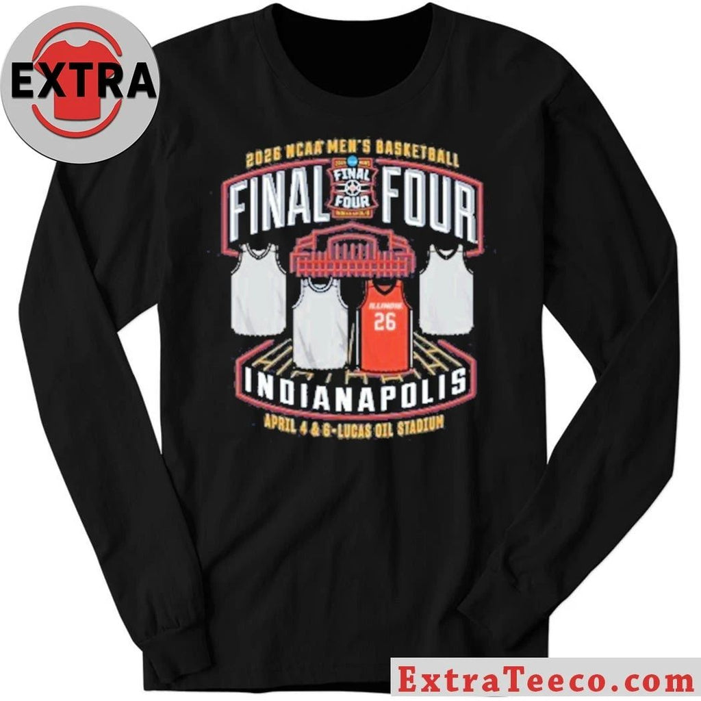 Illini Men’s Basketball 2026 Final Four 4-Team Jersey Graphic T-Shirt