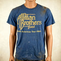 REMAKE The Allman Brothers band Tour 1980 Navy T shirt vtg