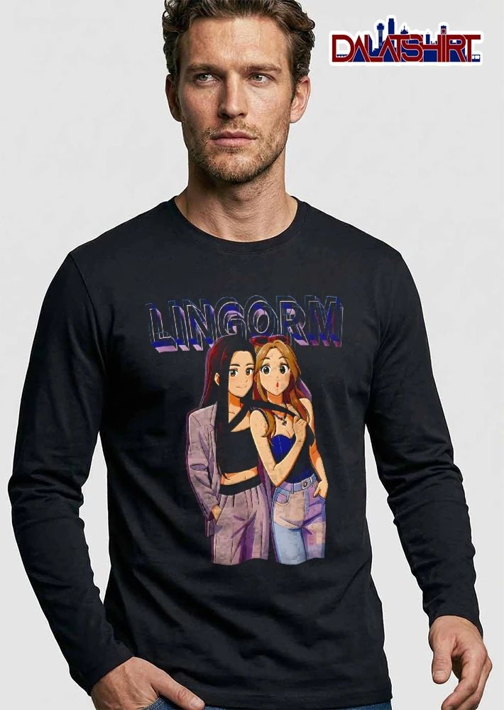 Lingorm Retro Anime Pair Stylish Outfits 3d Block Lettering shirt