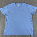 Psycho Bunny Logo Blue V-Neck T-Shirt Pima Cotton Men’s Size 7 Large