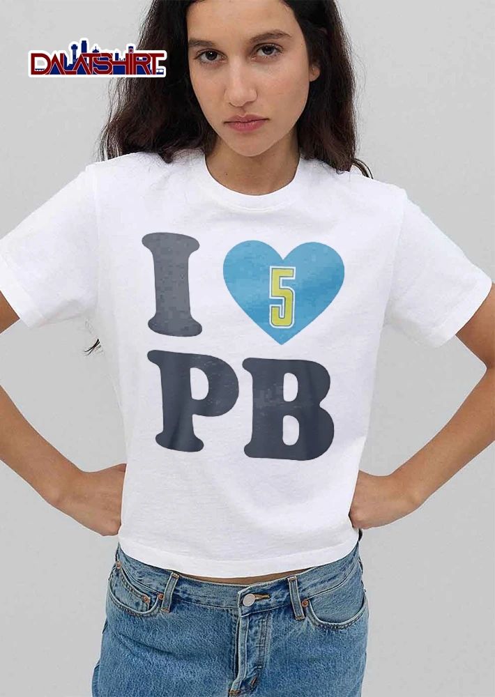 I Heart 5 Pb Turquoise Emblem Bright Golden Typography Shadow shirt