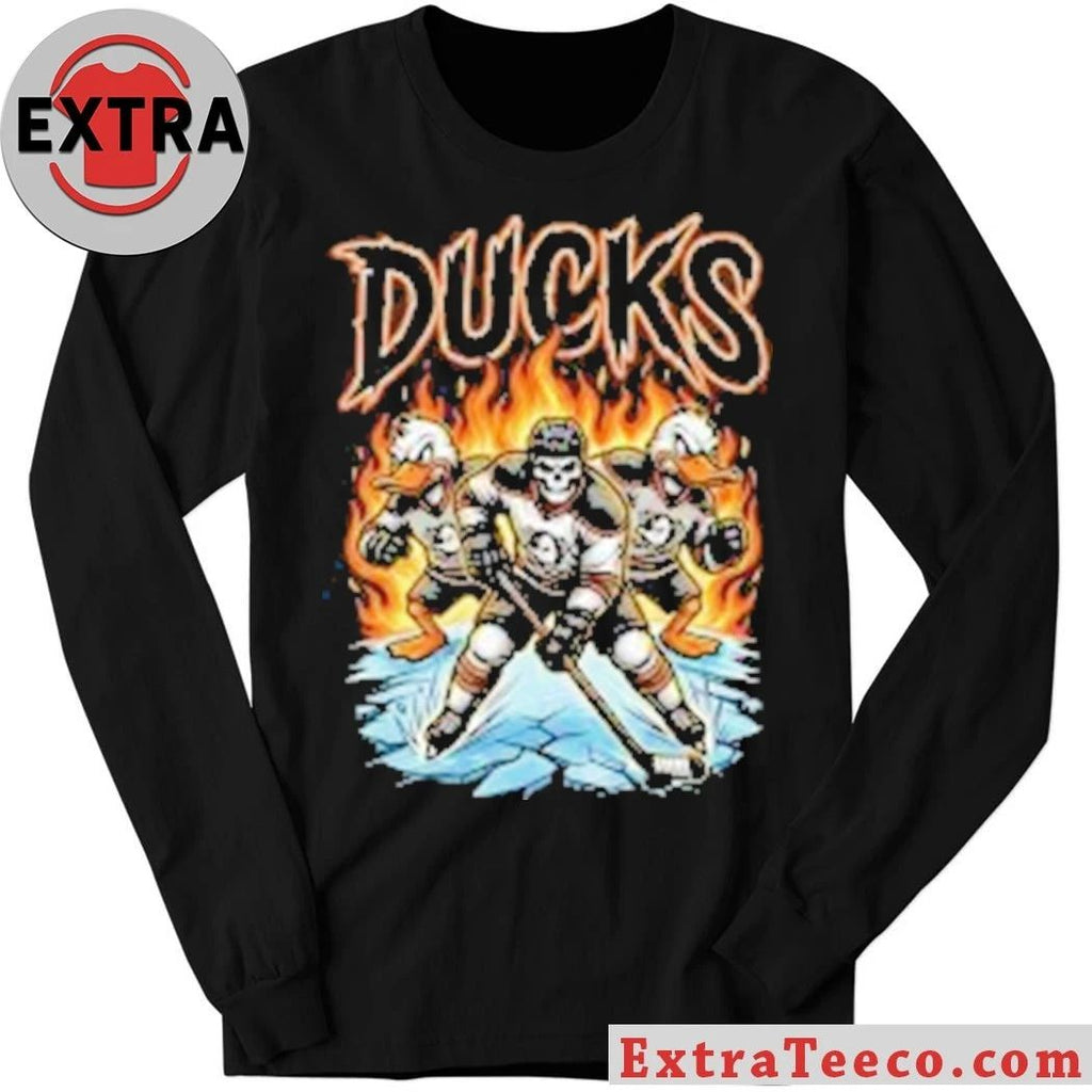 Anaheim Ducks Hockey Skull Shirt