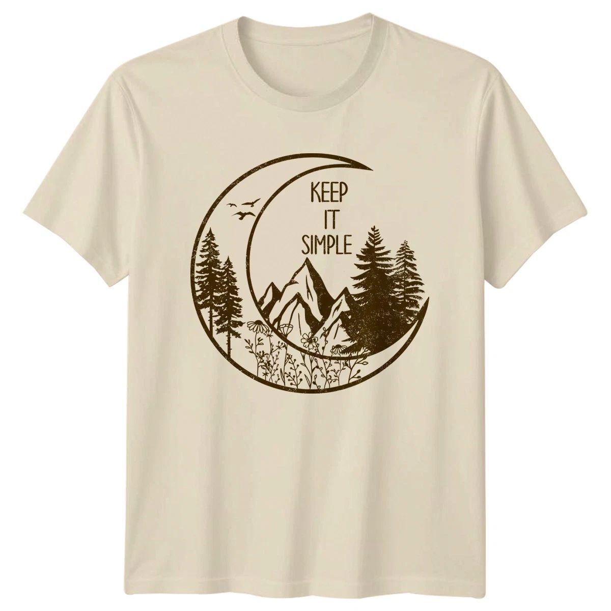 Keep It Simple T-Shirt Hiking Wilderness Outdoor Nature Birthday Gift