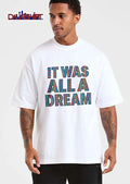 It Was All A Dream Colorful Wavy Lines Pattern Typography shirt