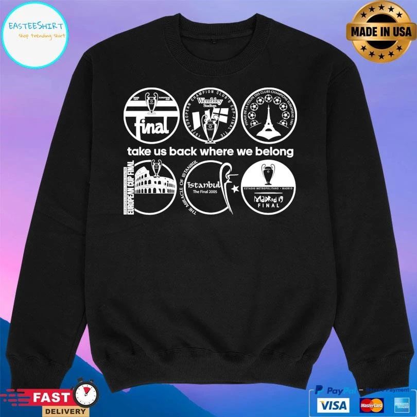 Take Us Back Where We Belong Liverpool Fc T-shirts