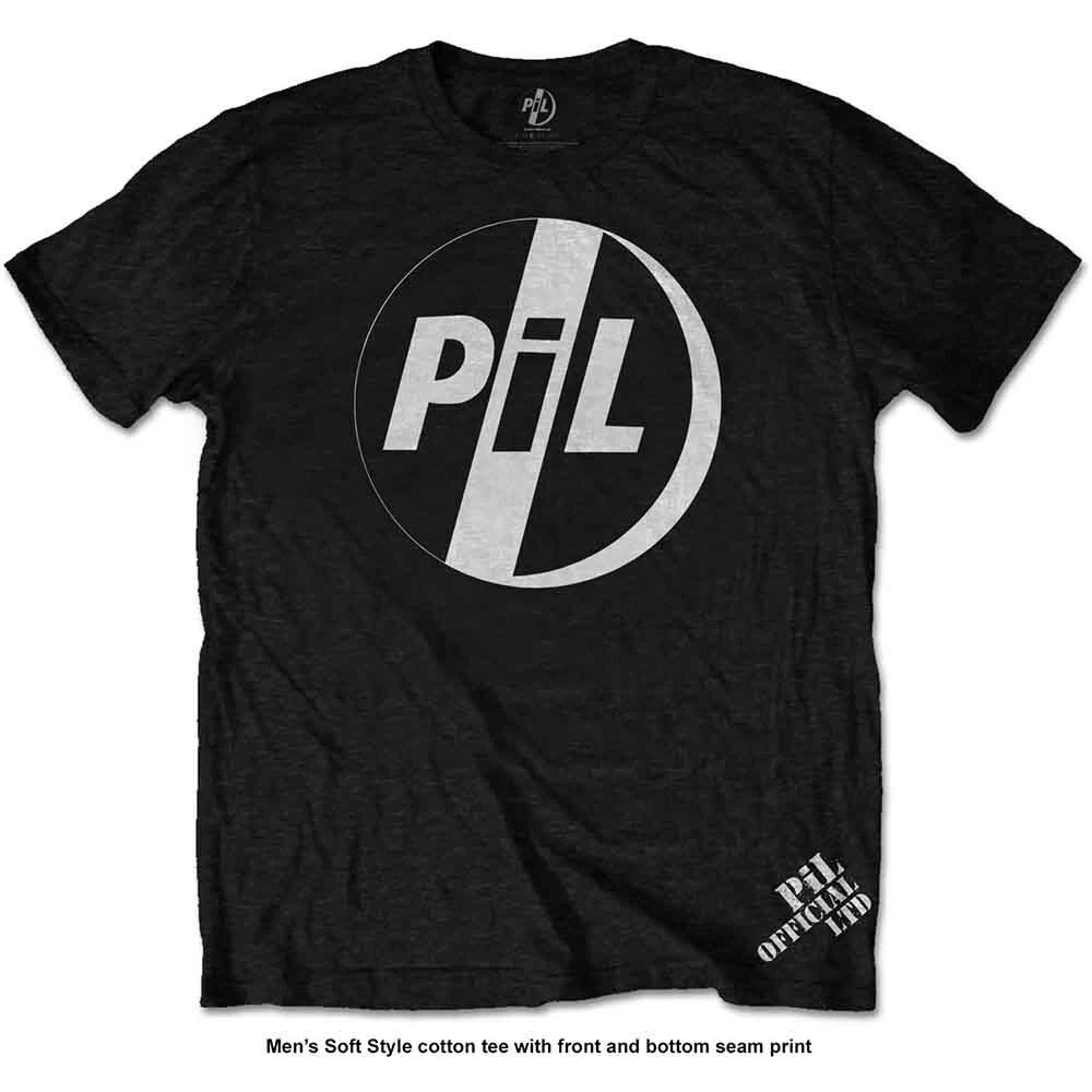 PIL (Public Image Ltd) White Logo T-Shirt Black New