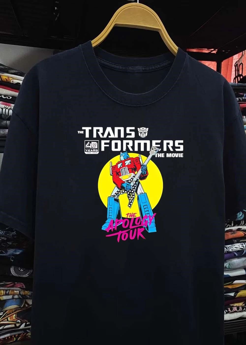 40 Years The Transformers The Movie The Apology Tour Optimus Prime T-Shirt