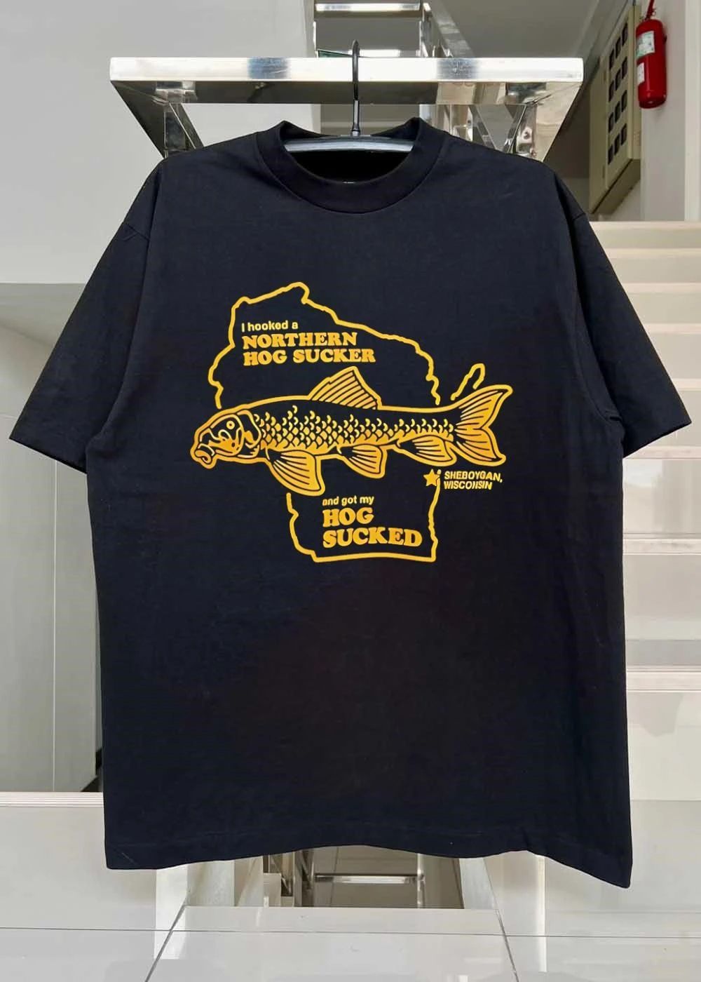 Sheboygan Wisconsin I Hooked a Northern Hog Sucker and Got My T-Shirt