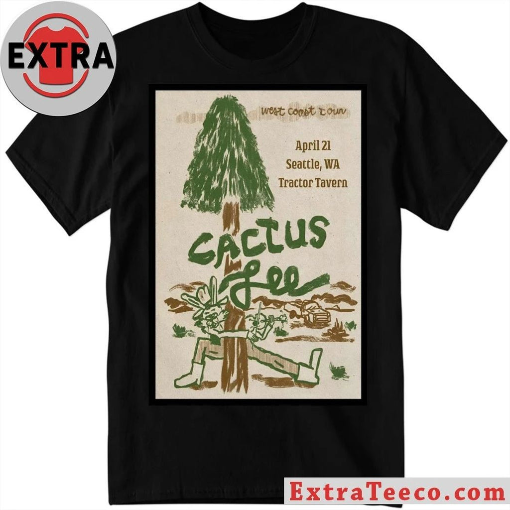 Cactus Lee 4 21 2026 Seattle WA Poster Shirt