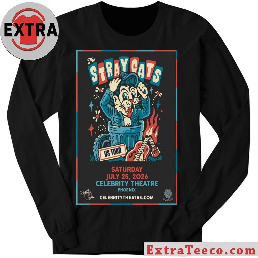 The Stray Cats July 25 2026 At Celebrity Theatre Show Poster Shirt