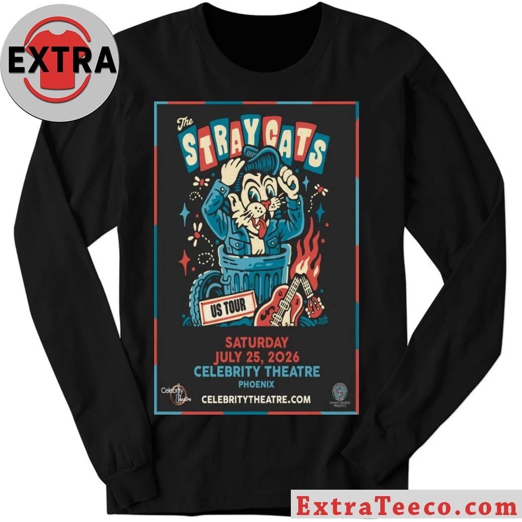 The Stray Cats July 25 2026 At Celebrity Theatre Show Poster Shirt