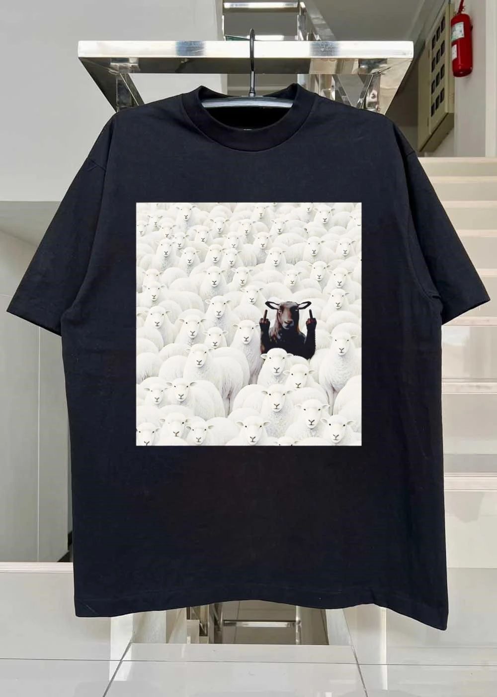 Black Sheep Giving Middle Fingers shirt