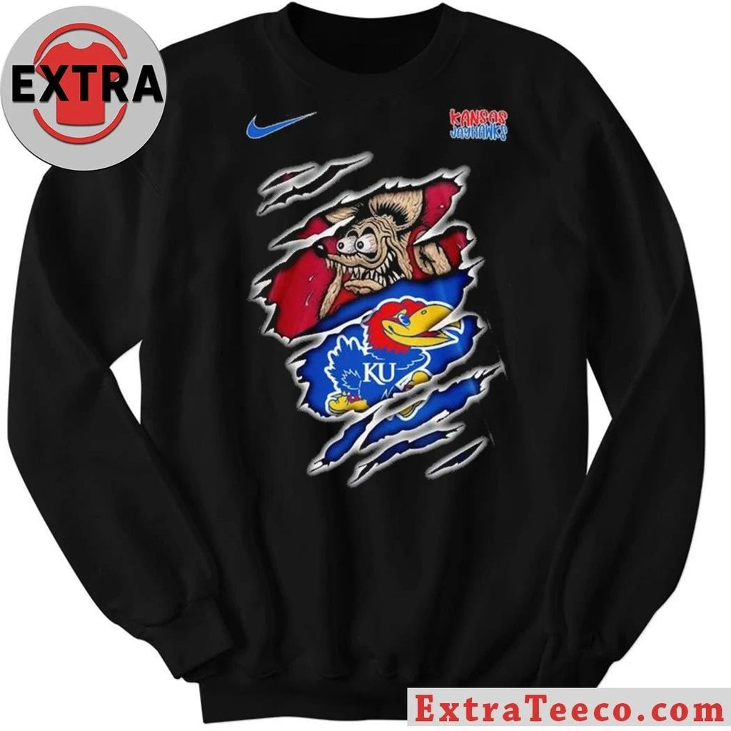 Kansas Jayhawks NCAA Varsity Savage Logo T-Shirt