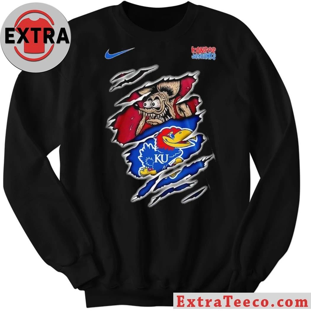 Kansas Jayhawks NCAA Varsity Savage Logo T-Shirt