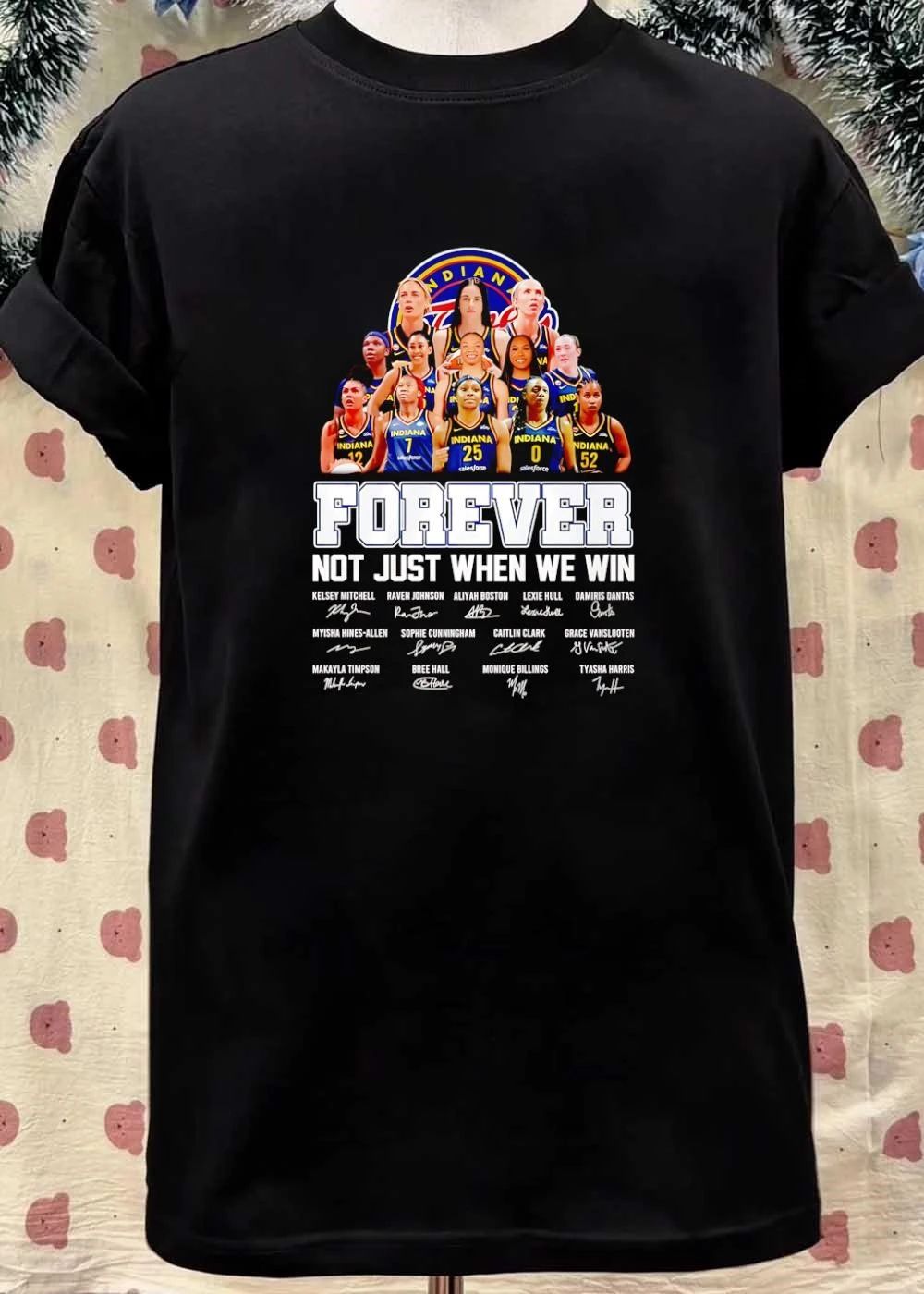 Kelsey Mitchell Raven Johnson Aliyah Boston Lexie Hull Damiris Dantas Forever Not Just When We Win Indiana Fever shirt