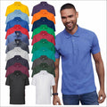 3 PACK Mens Fruit Of The Loom Short Sleeve Polo Shirt Casual Work Tee TShirt TOP