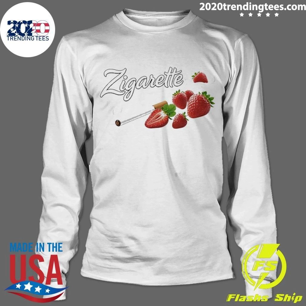 Zigarette Strawberry Cigarette Fruit Funny Shirt
