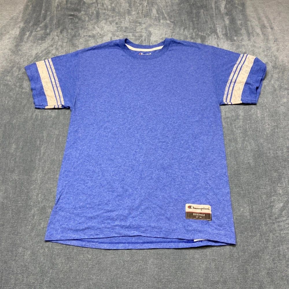 Champion Originals T-Shirt Men Medium Heather Blue Streetwear Comfort Summer Tee