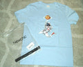 NWT, "MEN'S NEW CHIC Light Blue STYLISH GRAPHIC SHORT SLEEVE T-SHIRT" Size Small