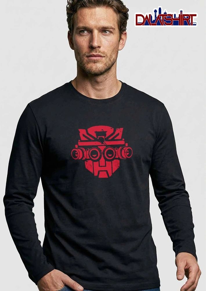 Transformers Autobot Distressed Red Insignia Quad Night Vision Goggles shirt