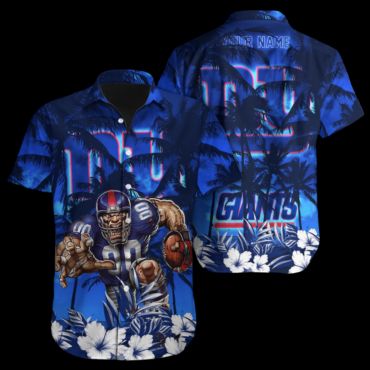 Personalized New York Giants Ocean Drive Hawaiian Shirt