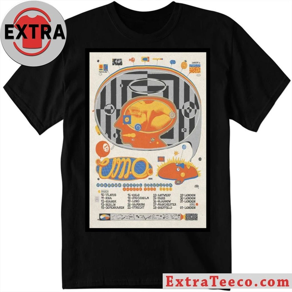 Unknown Mortal Orchestra European Tour 2026 Poster Shirt