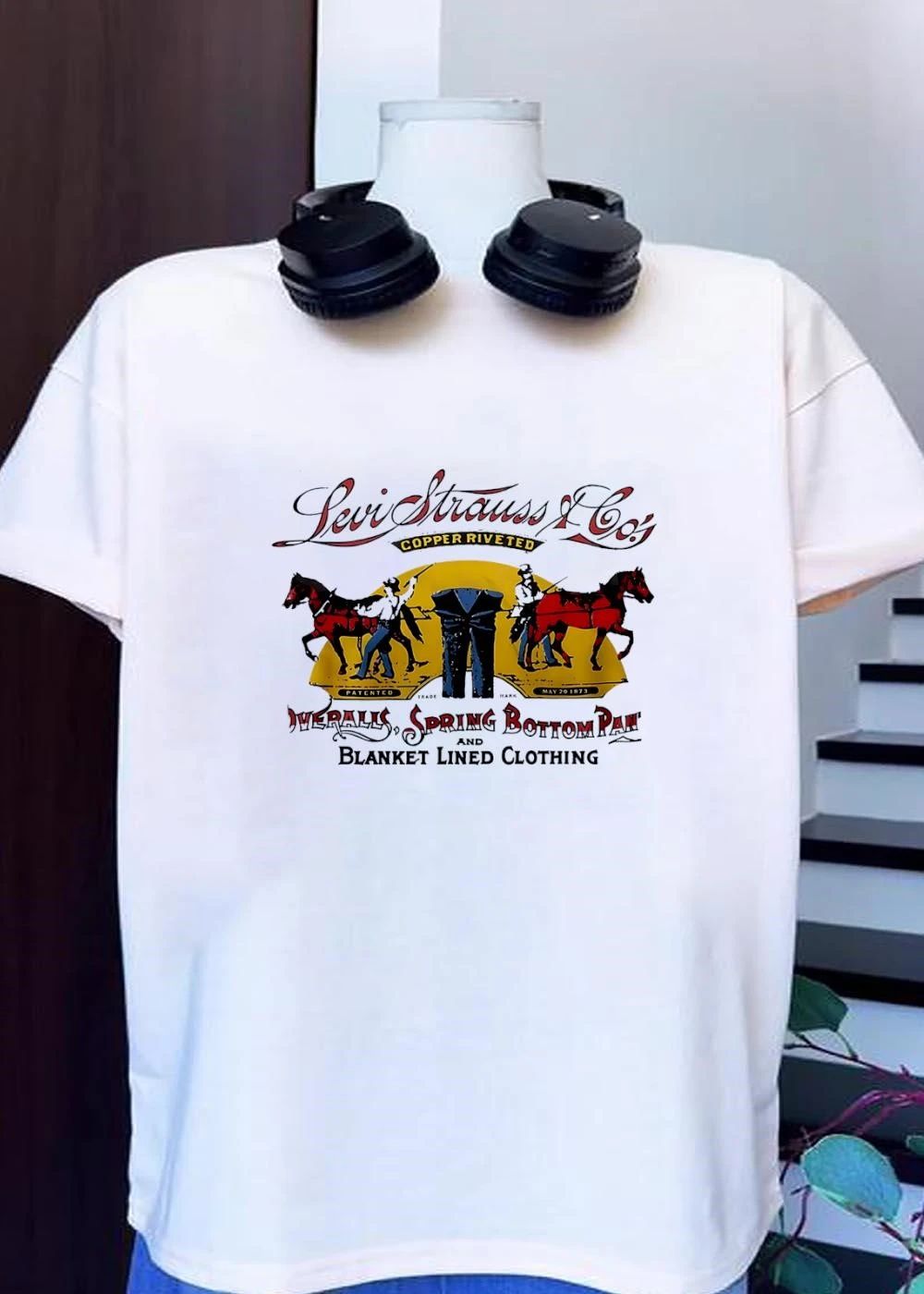 Levi Strauss & Co Copper Riveted Two Horses Patented May 20 1873 Overalls shirt