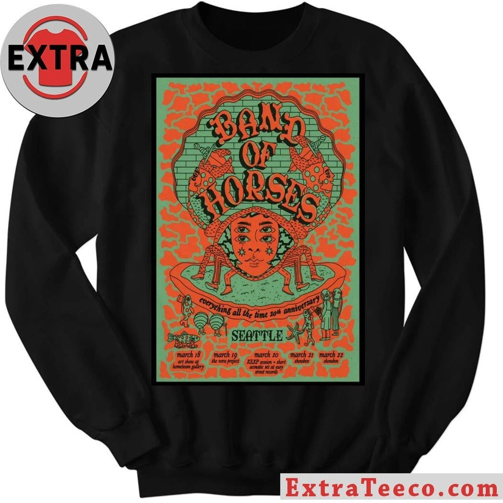 Band Of Horses Seattle WA 3-18 3-22-2026 Poster T-Shirt