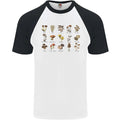 Mushroom Species Foraging Mycology Mens S/S Baseball T-Shirt