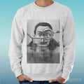 Felpa Man Light Sweater Light Grey " Mr Z Dalì Photo Lens "