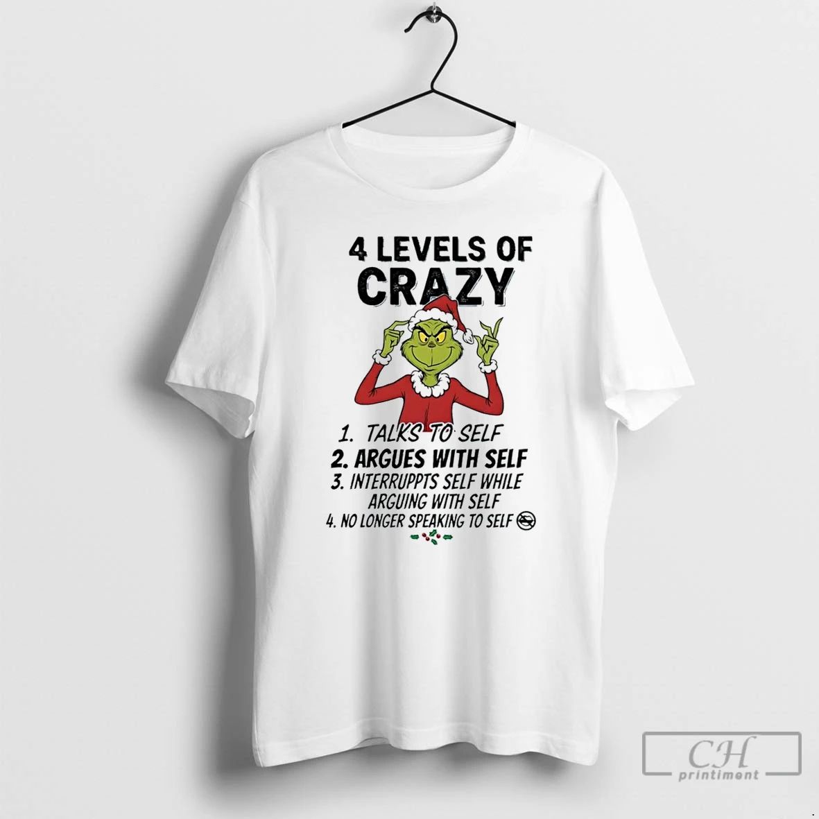 Premium Grinch Talks To Self Argues With Self Interruppts Self Speaking To Self T Shirts