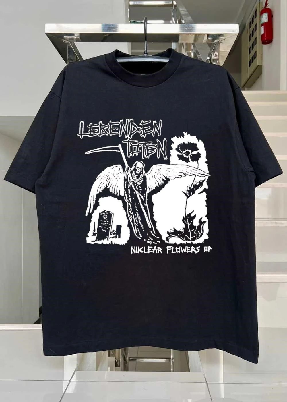 Lebenden Toten Nuclear Flowers Grim Reaper Death shirt