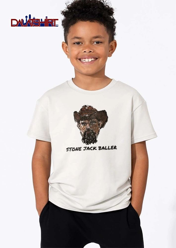 Stone Jack Baller Sketch Bearded Man Wearing Cowboy Hat shirt