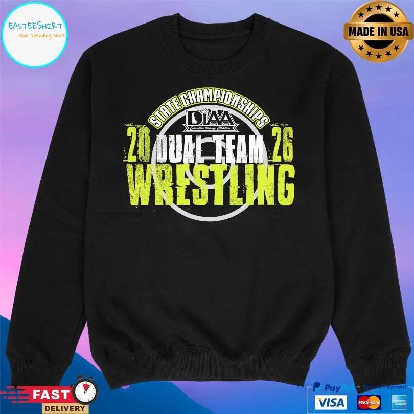State Championships 2026 DIAA Dual Team Wrestling T-shirts