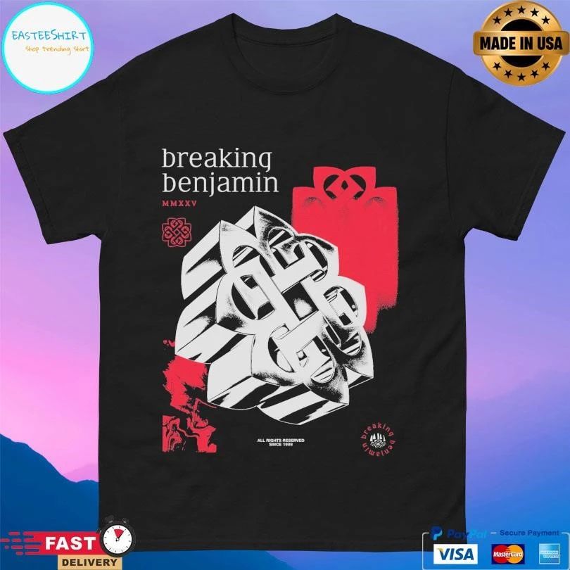 Breaking Benjamin MMXXV All Rights Reserved Since 1998 T-shirts
