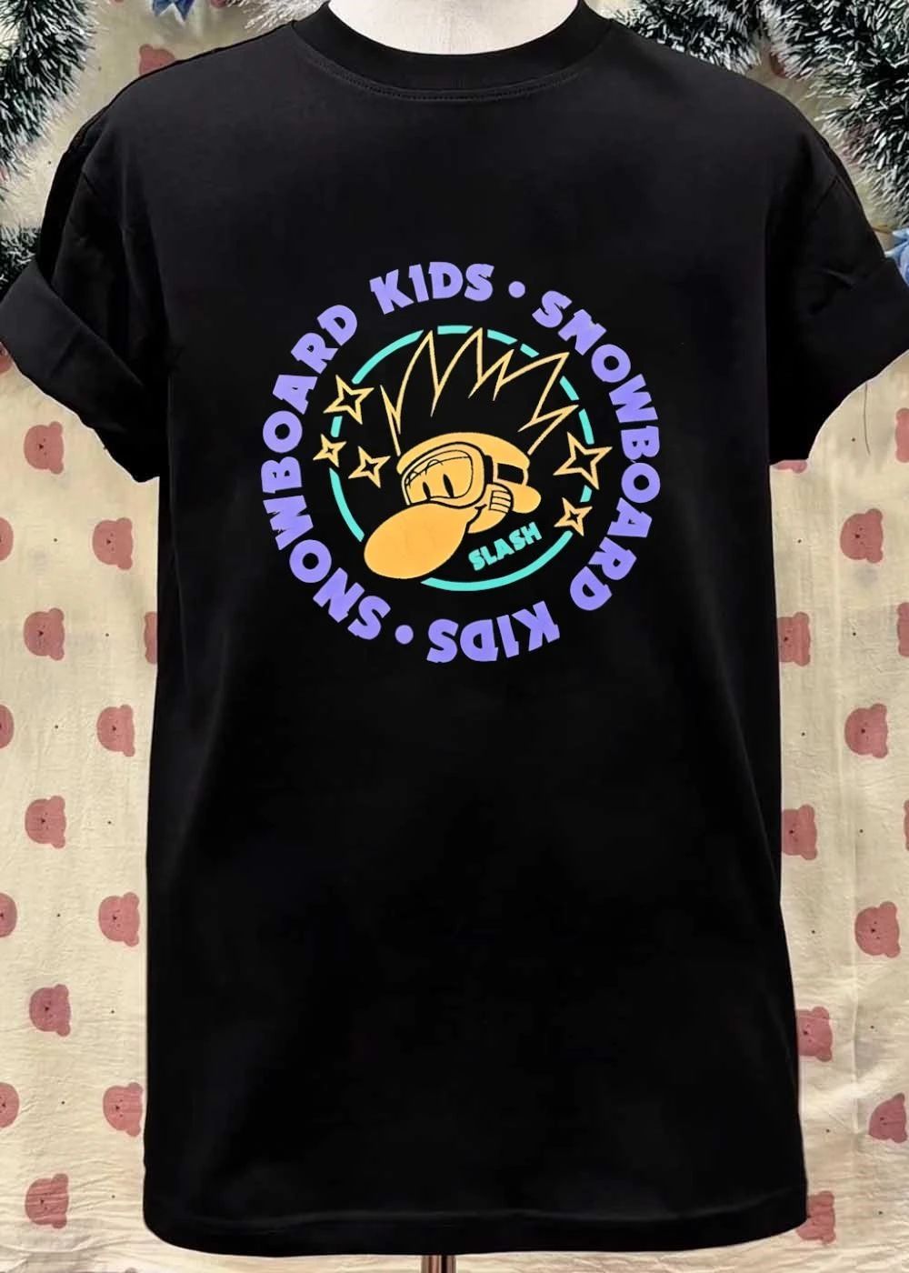 Slash Snowboard Kids Logo Character shirt