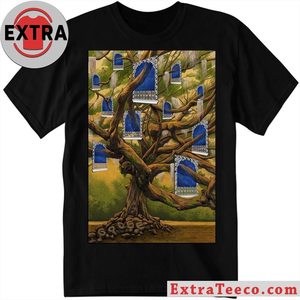4 21-22 2026 Goose Saenger Theatre, New Orleans Poster Shirt