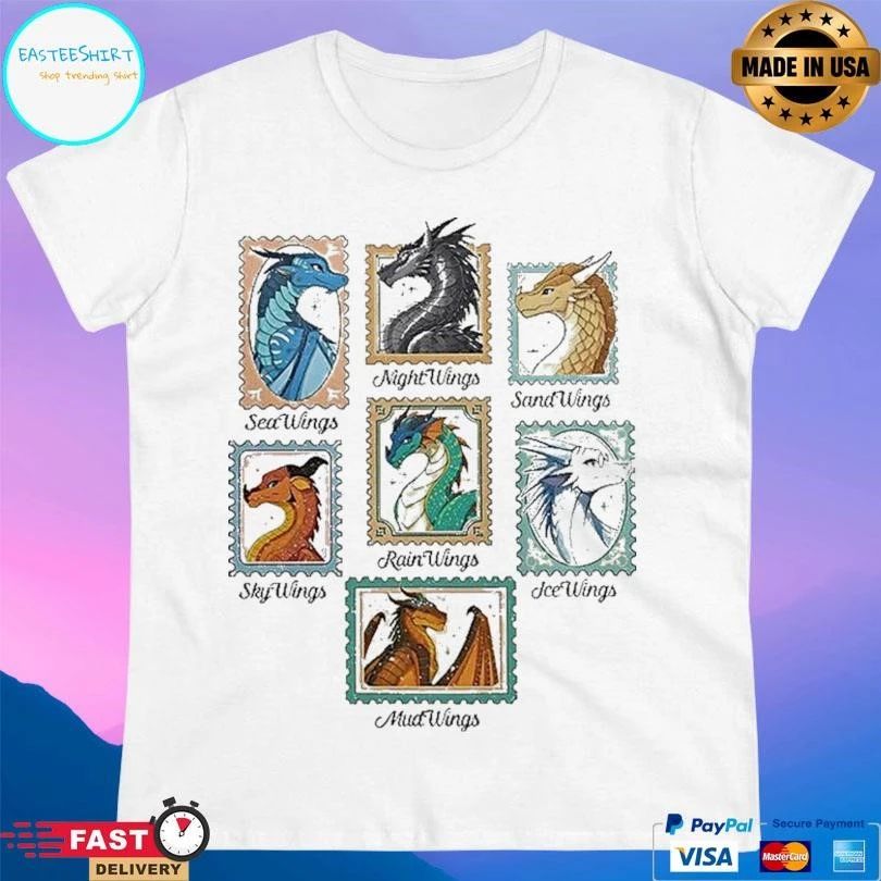 Wings Of Fire Dragons Stamp Dragon Lover T-shirts