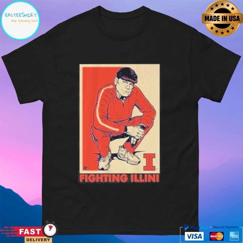 Illinois Basketball Track Suit Coach Underwood T-shirts