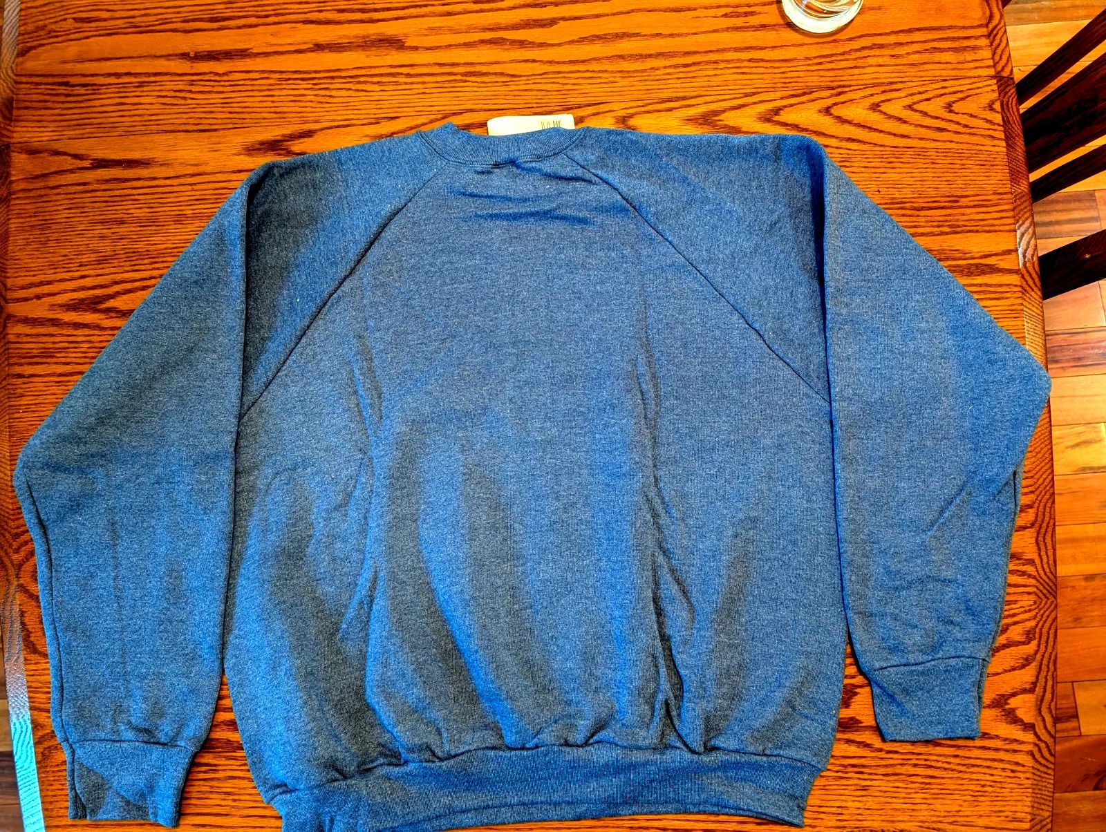 Fruit Of The Loom XL Sweat shirts. 90s Vintage, made in USA. new with tags. Blue