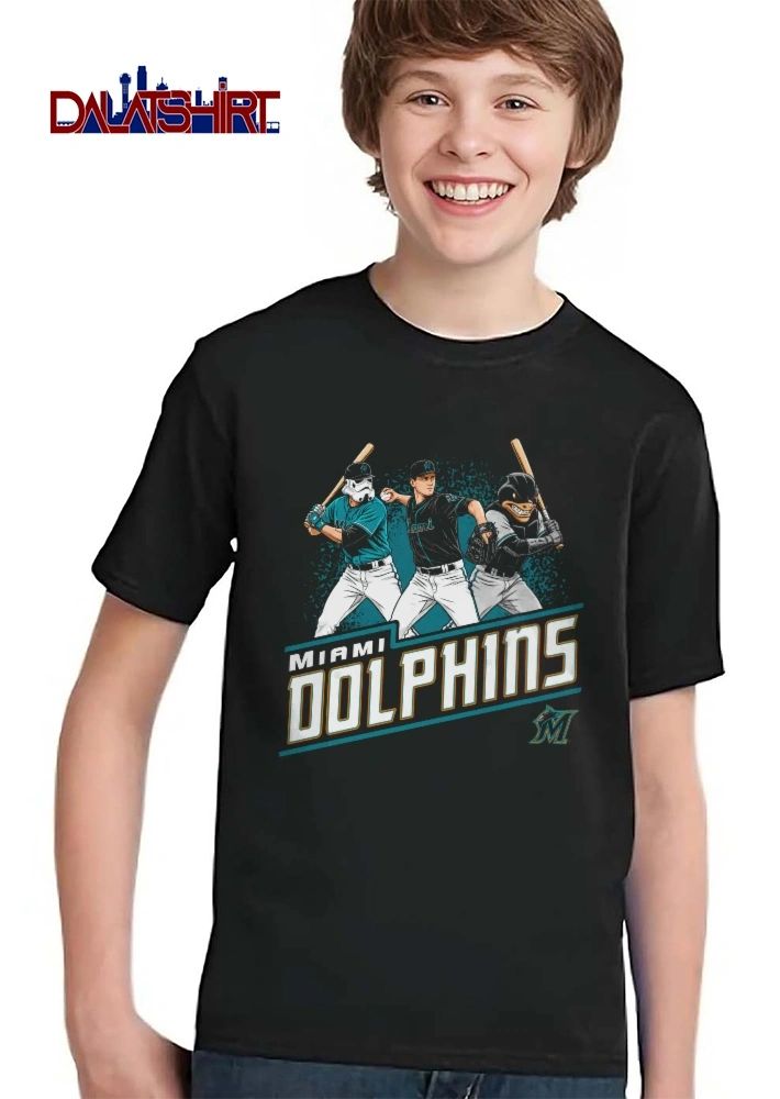 Miami Marlins MLB Dolphins Stormtrooper Mascot Baseball Pitcher Cartoon shirt