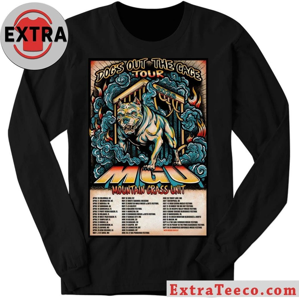 Mountain Grass Unit Poster Dog’s Out The Cage Tour 2026 Shirt