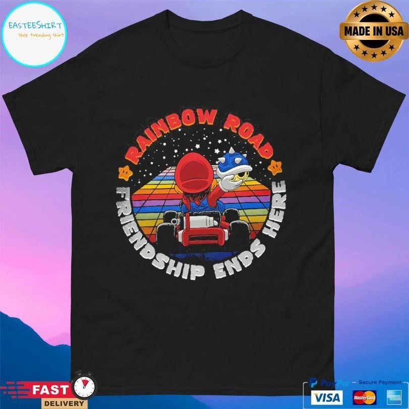 Rainbow Road Friendship Ends Here T-shirts
