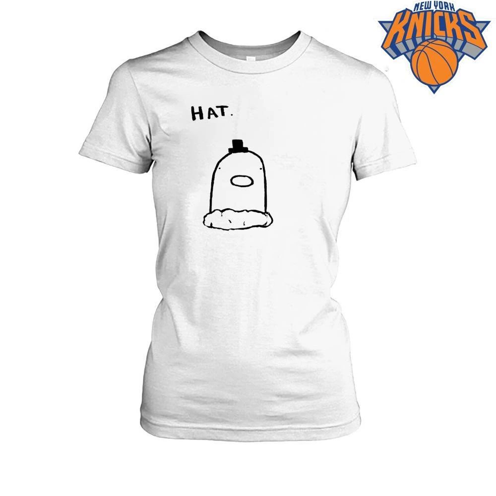 Hat Cute Little Ghost Wearing Tiny Black Top Hat Cartoon Doodle Shirt